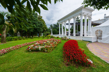 Colonnade in the entrance of Batumi Boulevard