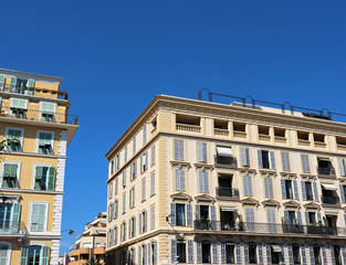 Fototapeta na wymiar classical buildings - Nice, French Riviera 