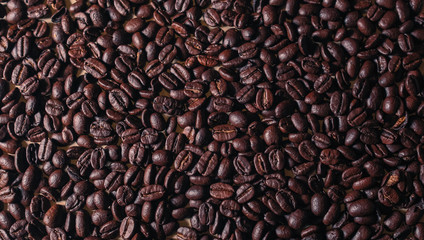 roasted coffee beans texture macro