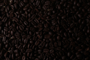 roasted coffee beans texture macro