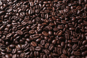 roasted coffee beans texture macro