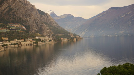 The city of Limone sul Garda - one of the most beautiful cities on the Italian lake.