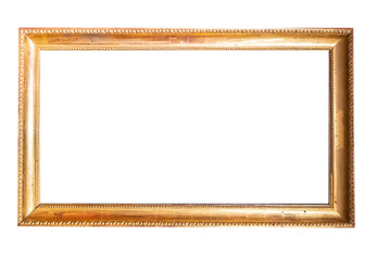Frame picture antique antiques isolated on white background