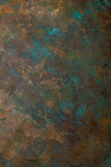 Background image of old copper vessel surface texture - obrazy, fototapety, plakaty