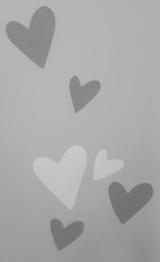 photo grey heart graphically background
