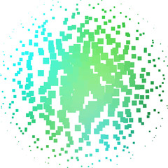 Light Blue, Green vector background in polygonal style.
