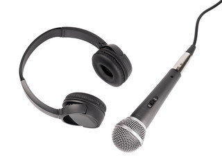 Wireless microphone and headphones