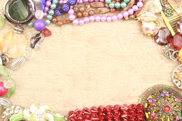 background with jewelry