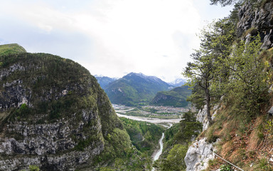 the river in the canyon in area of Villanova