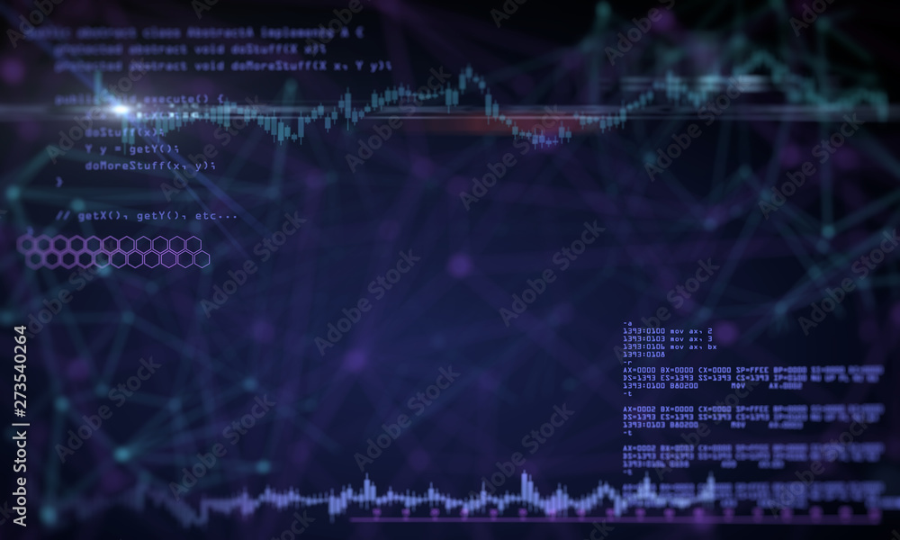 Poster Abstract programming wallpaper