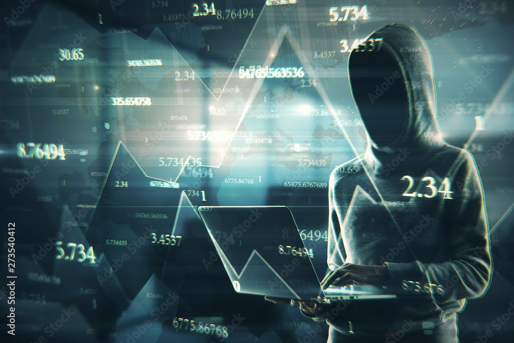 Poster Software and hacking concept