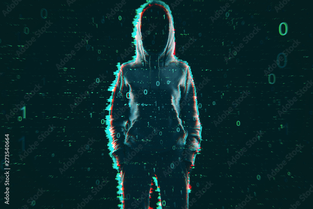 Aufkleber hack and computing concept