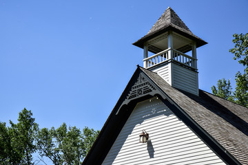 vintage building in historic settlement