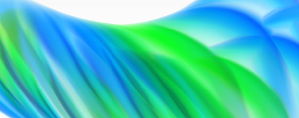Glossy colorful liquid waves abstract background,, modern techno lines
