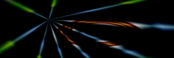 Digital Art, panoramic abstract three-dimensional objects with soft lighting, Germany