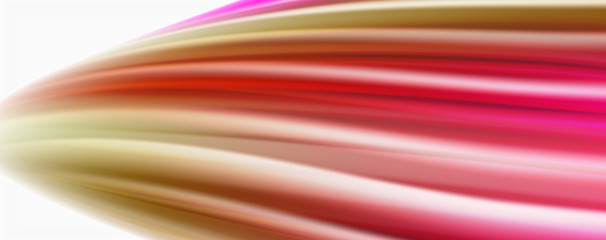 Fototapeta premium Glossy colorful liquid waves abstract background,, modern techno lines