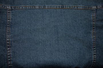 Texture, background of stitched denim retro fabric