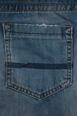Fototapeta premium Denim retro texture, denim pocket.