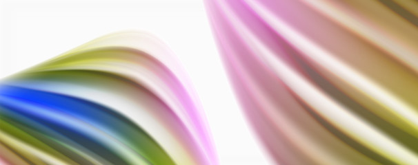 Color flowing waves, liquid conceptual abstract background
