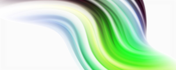 Glossy colorful liquid waves abstract background,, modern techno lines