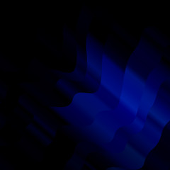 Dark BLUE vector background with curved lines.