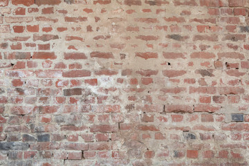 Old Weathered Red Bricks Wall Texture
