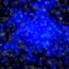 Dark BLUE vector background with circles.