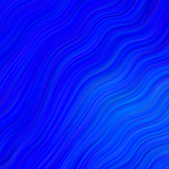 Light BLUE vector texture with curves.