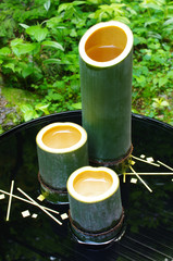 青竹の酒器