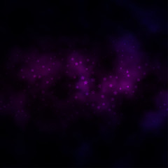 Dark Pink, Blue vector background with colorful stars.
