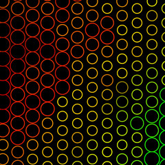 Dark Green, Yellow vector backdrop with circles.