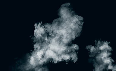 smoke on black background