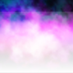 Dark Purple, Pink vector pattern with clouds.