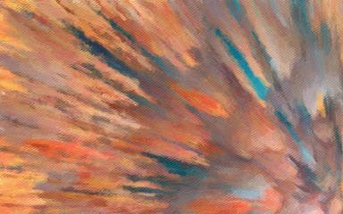 Abstract art conceptual pattern for creative design works. Naive modern impressionism painting background. Interior decor printable in big size at canvas or poster. Advertising flyer or card backdrop.