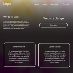 Fototapeta premium Light Pink, Yellow vector web ui kit with nebula stars.