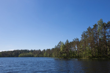 Fototapeta na wymiar Lake and forest in Finland