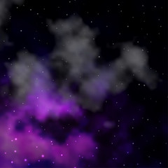 Obraz na płótnie Canvas Dark Purple vector pattern with abstract stars.