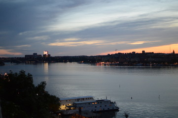 sweden, stockholm, sunset, cityhall, riddarholmen