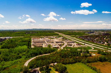 Fototapeta na wymiar Aerial view of Laval city, Canada