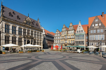 The Bremen Market Square (German: Bremer Marktplatz), Germany, is situated in the centre of the city.