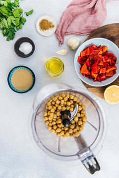 Roasted Red Pepper Hummus