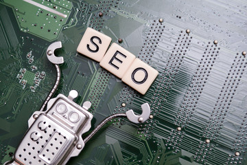 Increase web traffic to business website with SEO or SEM robot marketing tool