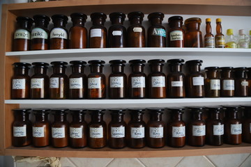 old medicine bottles