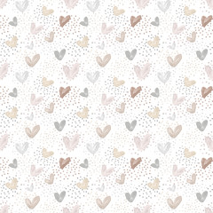 Seamless Patterns Nude Acrylic hand drawn on white background