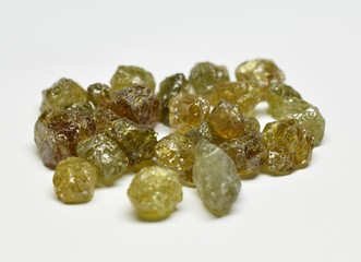 Grossular Garnet raw gemstones
