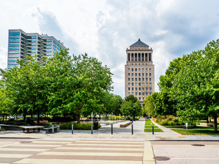 St Louis Courthouse and Downtown - obrazy, fototapety, plakaty