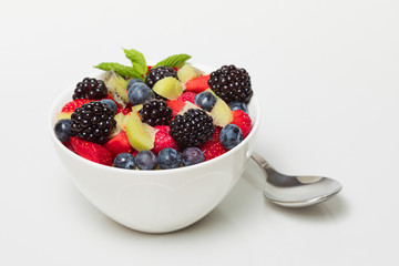 Mixed of color fruits. Sweet fruits and mixed berries.