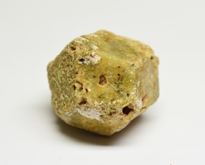 Green Grossular Garnet raw gemstone Crystal Mali