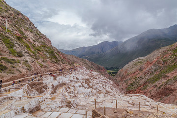 Salinas de Maras in Peru - salt mines -