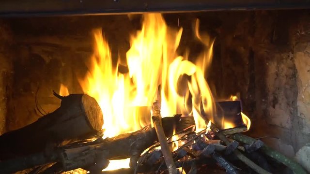 El fuego de una fogata